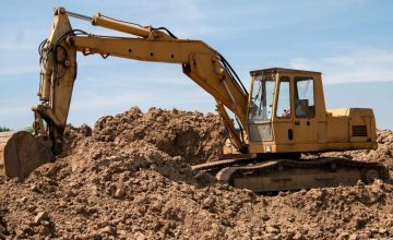 Excavator at Work Excavator at Work